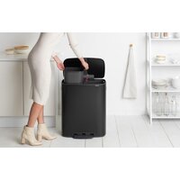 Система сортировки мусора Brabantia Bo Pedal Bin 2 x 30 л (черный матовый) - Превью изображения №7 — Интернет-магазин Time-Shop