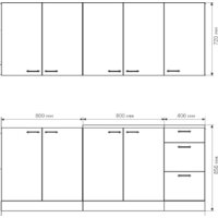 Готовая кухня Агута Альфа 2.0 (дуб пепельный/скандинавское дерево/этория) - Превью изображения №2 — Интернет-магазин Time-Shop