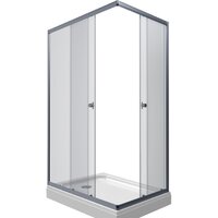 Triton Вента Хром А1 100х80 (прозрачное стекло)