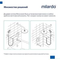 Душевая система  Milardo Rora RORSB03M68 - Превью изображения №10 — Интернет-магазин Time-Shop