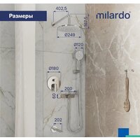 Душевая система  Milardo Rora RORSB03M68 - Превью изображения №5 — Интернет-магазин Time-Shop