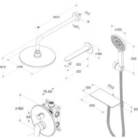 Душевая система  Milardo Rora RORSB03M68 - Превью изображения №11 — Интернет-магазин Time-Shop