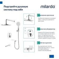 Душевая система  Milardo Rora RORSB03M68 - Превью изображения №9 — Интернет-магазин Time-Shop