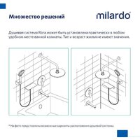 Душевая система  Milardo Rora RORSB03M68 - Превью изображения №10 — Интернет-магазин Time-Shop