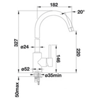 Смеситель Blanco Mida Silgranit (антрацит) - Превью изображения №2 — Интернет-магазин Time-Shop