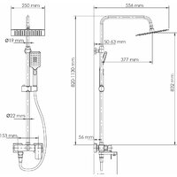 Душевая система  Wasserkraft A27701 - Превью изображения №3 — Интернет-магазин Time-Shop