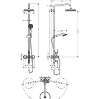 Душевая система  Axor Montreux 16572000 - Превью изображения №2 — Интернет-магазин Time-Shop