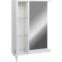  Doratiz Шкаф с зеркалом Вега 60 (левый, белый) - Превью изображения №3 — Интернет-магазин Time-Shop