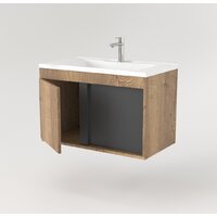  Дабер Тумба под умывальник 014 Cersanit Como 70 Т14.7C.0.22 (дуб галифакс/серый) - Превью изображения №3 — Интернет-магазин Time-Shop