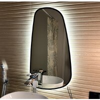 Зеркало EMZE 50x90 LED.UV.NF.50.90.CHE.SW.4K (черный УФ-окантовкой и подсветкой) - Превью изображения №2 — Интернет-магазин Time-Shop