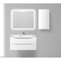  BelBagno Шкаф-полупенал Fly-Marino-750-1A-SC-BL-P-L (bianco lucido) - Превью изображения №2 — Интернет-магазин Time-Shop