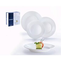 Набор тарелок Luminarc Plumi V5586 (18шт, белый) - Превью изображения №7 — Интернет-магазин Time-Shop