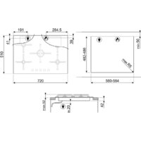 Варочная панель Smeg PV275B - Превью изображения №5 — Интернет-магазин Time-Shop