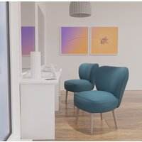 Интерьерное кресло Mio Tesoro Унельма (Twist 10 Yellow-Orange) - Превью изображения №2 — Интернет-магазин Time-Shop