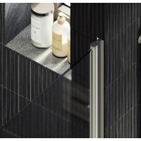 Душевая дверь MaybahGlass 198x80 MGD-808-5 (сатин стекло/хром матовый) - Превью изображения №2 — Интернет-магазин Time-Shop