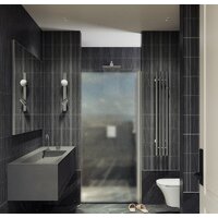 Душевая дверь MaybahGlass 198x80 MGD-808-5 (сатин стекло/хром матовый) - Превью изображения №6 — Интернет-магазин Time-Shop