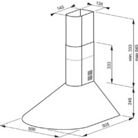 Кухонная вытяжка Hansa OKC5111MIH - Превью изображения №2 — Интернет-магазин Time-Shop