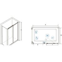 Душевой уголок RGW CL-48 (CL-14 + Z-050-1) 32094895-011 150x90 (хром/прозрачное стекло) - Превью изображения №3 — Интернет-магазин Time-Shop