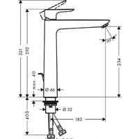 Смеситель Hansgrohe Talis E 71716670 (черный матовый) - Превью изображения №4 — Интернет-магазин Time-Shop