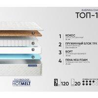 Матрас Фабрика сна Топ-1 90x190 - Превью изображения №2 — Интернет-магазин Time-Shop