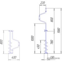 Ручной ледобур Тонар ЛР-130 - Превью изображения №2 — Интернет-магазин Time-Shop