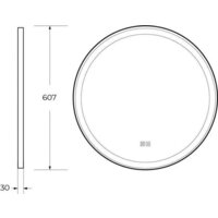  Cezares Зеркало CZR-SPC-CADRO-600-LED-TCH-WARM - Превью изображения №2 — Интернет-магазин Time-Shop