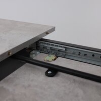 Кухонный стол Мамадома Tirk radial-94 раздвижной 94-126х64 (серый сланец/черный) - Превью изображения №16 — Интернет-магазин Time-Shop