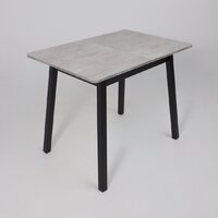 Кухонный стол Мамадома Tirk radial-94 раздвижной 94-126х64 (серый сланец/черный) - Превью изображения №7 — Интернет-магазин Time-Shop