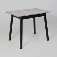 Кухонный стол Мамадома Tirk radial-94 раздвижной 94-126х64 (серый сланец/черный) - Превью изображения №6 — Интернет-магазин Time-Shop