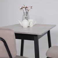 Кухонный стол Мамадома Tirk radial-94 раздвижной 94-126х64 (серый сланец/черный) - Превью изображения №5 — Интернет-магазин Time-Shop