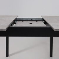 Кухонный стол Мамадома Tirk radial-94 раздвижной 94-126х64 (серый сланец/черный) - Превью изображения №15 — Интернет-магазин Time-Shop