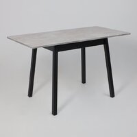 Кухонный стол Мамадома Tirk radial-94 раздвижной 94-126х64 (серый сланец/черный) - Превью изображения №18 — Интернет-магазин Time-Shop