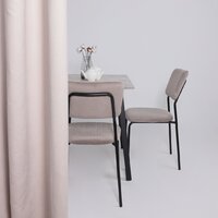 Кухонный стол Мамадома Tirk radial-94 раздвижной 94-126х64 (серый сланец/черный) - Превью изображения №3 — Интернет-магазин Time-Shop