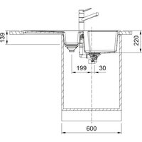 Кухонная мойка Franke Urban UBG 651-100 114.0697.747 (матовый черный) - Превью изображения №4 — Интернет-магазин Time-Shop