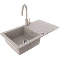 Кухонная мойка Kernau KGS A 50 1B1D Sand - Превью изображения №4 — Интернет-магазин Time-Shop