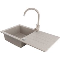 Кухонная мойка Kernau KGS A 50 1B1D Sand - Превью изображения №5 — Интернет-магазин Time-Shop