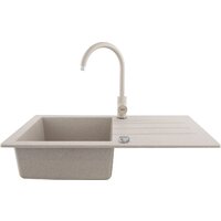 Кухонная мойка Kernau KGS A 50 1B1D Sand - Превью изображения №6 — Интернет-магазин Time-Shop