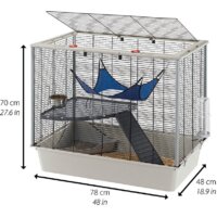 Клетка Ferplast Furat (белый) 57059814 - Превью изображения №2 — Интернет-магазин Time-Shop