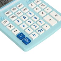 Бухгалтерский калькулятор BRAUBERG Extra Pastel-12-LB 250486 (голубой) - Превью изображения №5 — Интернет-магазин Time-Shop