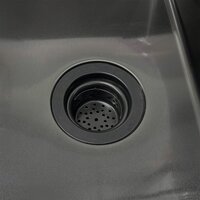 Кухонная мойка Roxen Uno 560210-54B под столешницу графит (ролл-мат, дозатор, сифон) - Превью изображения №6 — Интернет-магазин Time-Shop