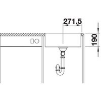 Кухонная мойка Blanco Subline 500-IF SteelFrame (белый) - Превью изображения №4 — Интернет-магазин Time-Shop