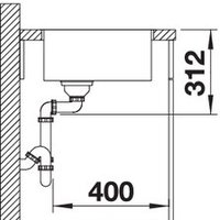 Кухонная мойка Blanco Subline 500-IF SteelFrame (белый) - Превью изображения №3 — Интернет-магазин Time-Shop