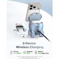 Беспроводное зарядное Ugreen W713 65300 (голубой) - Превью изображения №4 — Интернет-магазин Time-Shop