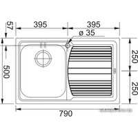 Кухонная мойка Franke LLX 611 (101.0085.772) - Превью изображения №2 — Интернет-магазин Time-Shop