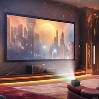 Проектор CACTUS CS-M1.SG + Экран CS-PSRM-180X180-BK - Превью изображения №9 — Интернет-магазин Time-Shop