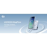 Внешний аккумулятор Ugreen MagFlow PB773 10000mAh (голубой, китайская версия) - Превью изображения №4 — Интернет-магазин Time-Shop