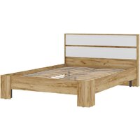 Кровать Стендмебель Хелен КР 02 140x200 (белый/дуб крафт золотой) - Превью изображения №2 — Интернет-магазин Time-Shop