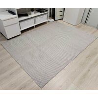 Ковер для жилой комнаты Radjab Carpet Сканди Сизаль Прямоугольник 10937B 12236RK (1.6x2.3, Grii/Grii) - Превью изображения №2 — Интернет-магазин Time-Shop