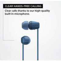 Наушники Sony WI-C100 (синий) - Превью изображения №6 — Интернет-магазин Time-Shop