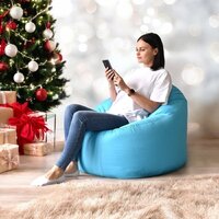 Кресло-мешок Mio Tesoro Poparada XXXL PO-65x85-NEB (небесный) - Превью изображения №6 — Интернет-магазин Time-Shop